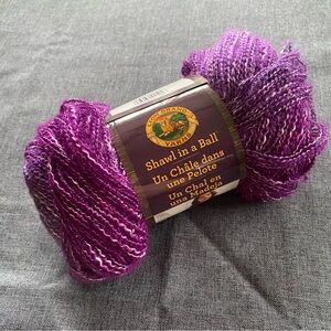 Lion Brand Shawl in a Ball Mindful Mauve Yarn